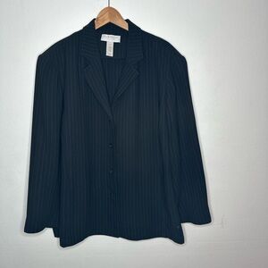 VTG Lightweight Pinstripe Blazer Elisabeth by Liz Claiborne Petite Plus 24